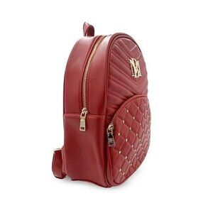 Badgley Mischka Red Studded Pocket Backpack